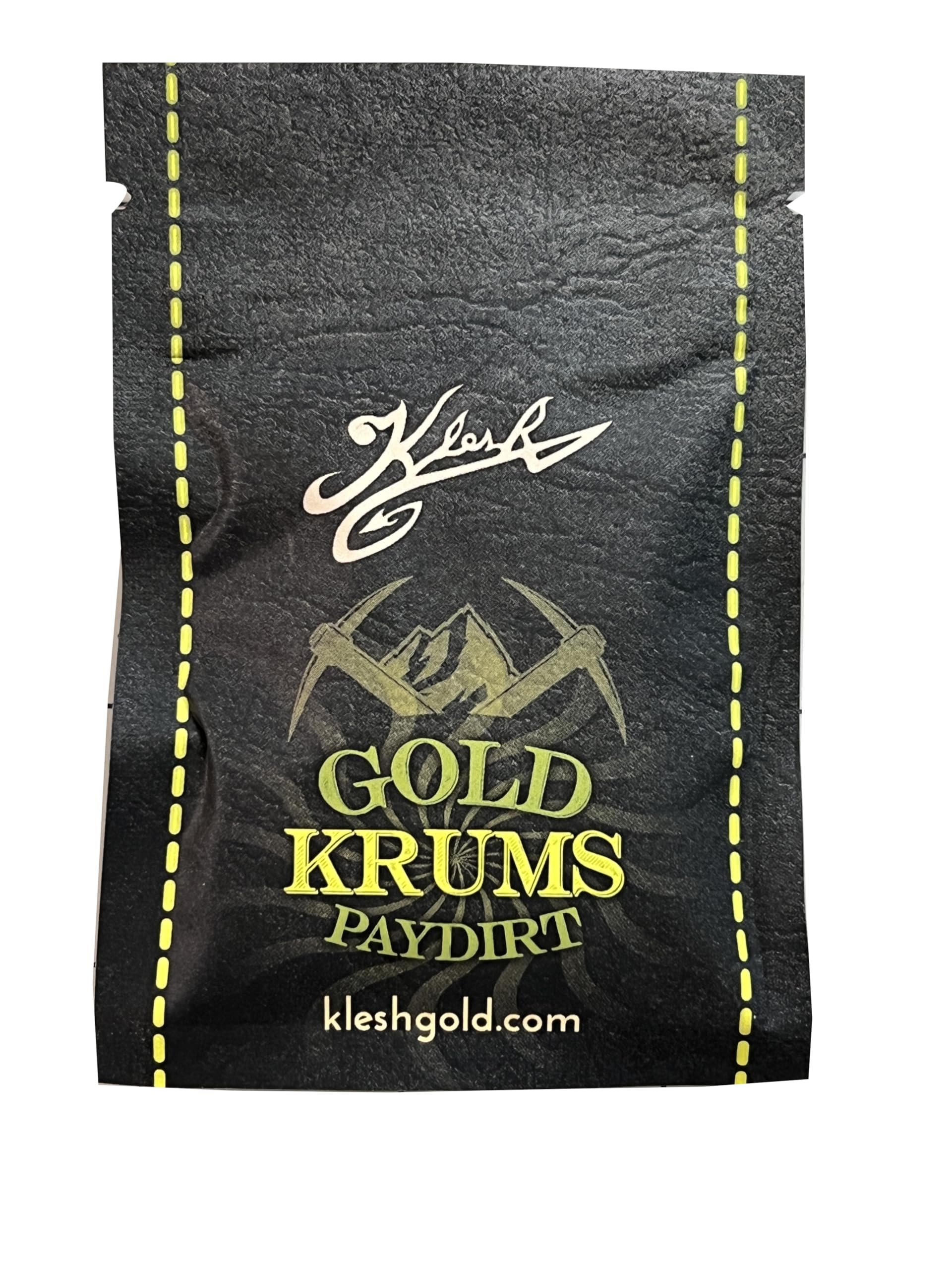 Klesh Gold Krums Mini Paydirt packaging emphasizes beginner-friendly use and quality.