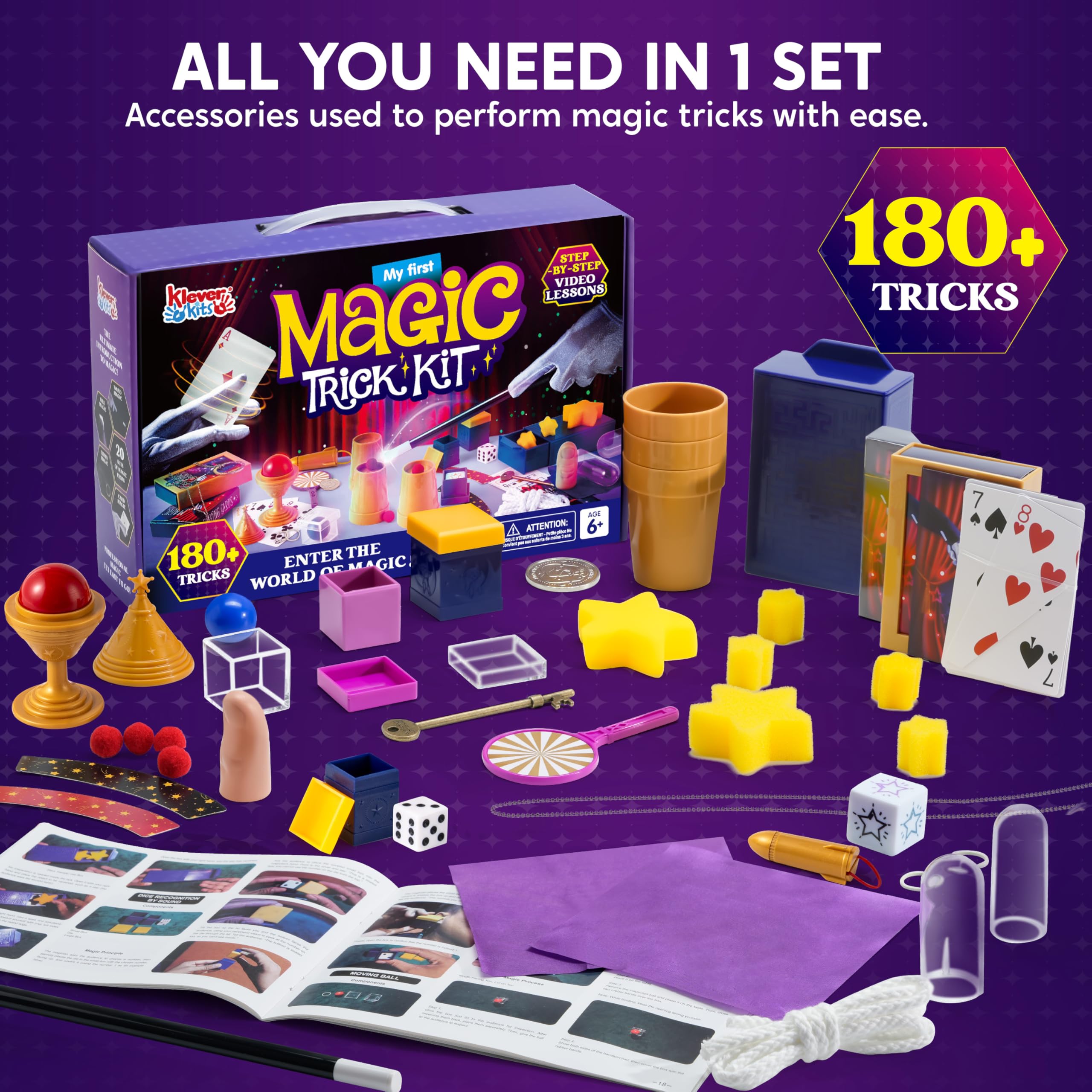 Klever Kits 180+ Magic Set false thumb tip: discreet prop for smooth transitions.