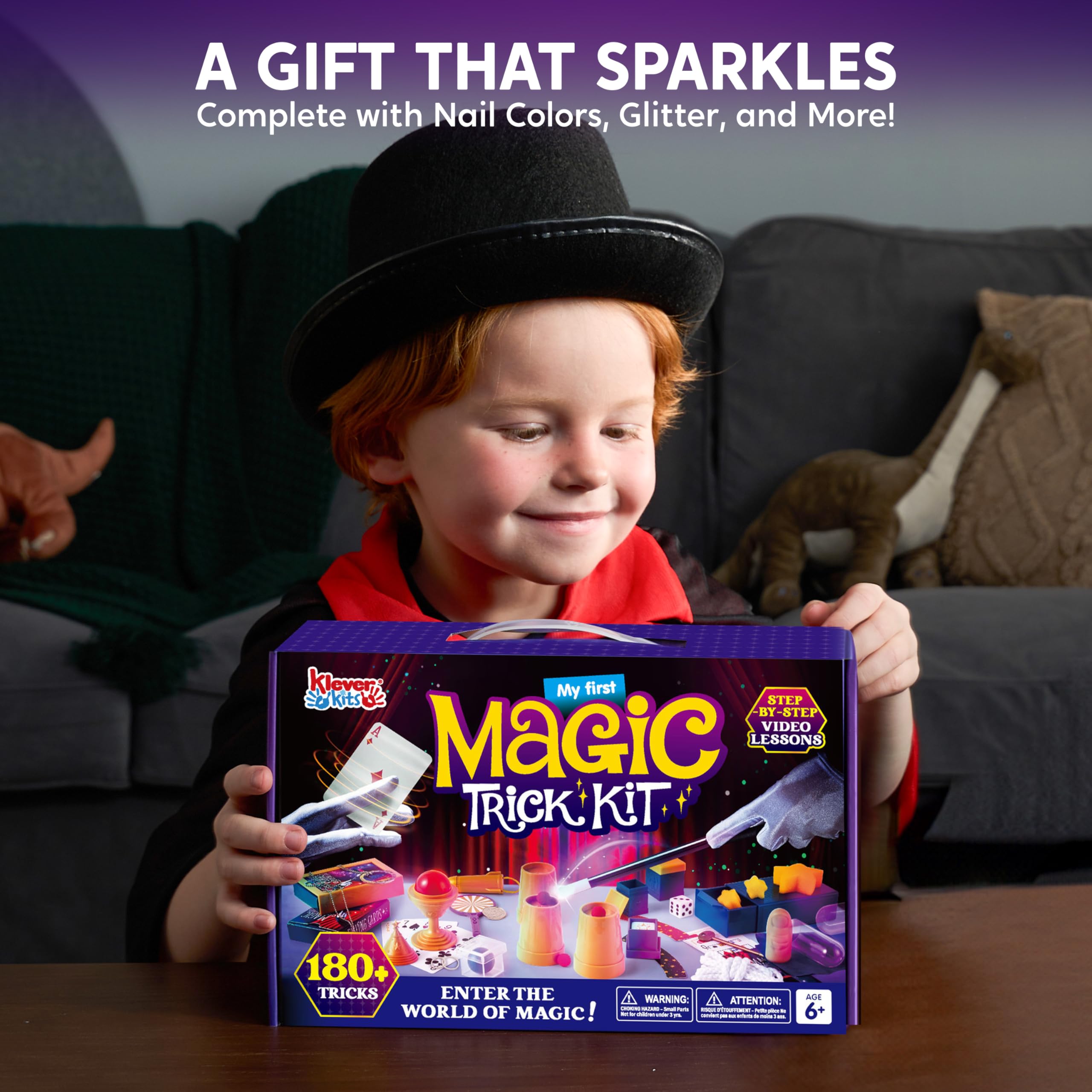 Klever Kits 180+ Magic Set video tutorials: clear guidance for at-home practice.