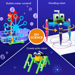 Klever Kits Bubble Maker Windmill in action for creative science play