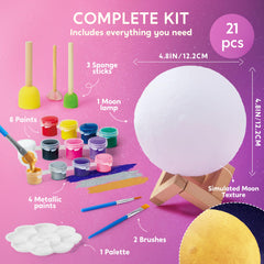 Klever Kits 8-color acrylic paints for vibrant lunar art projects