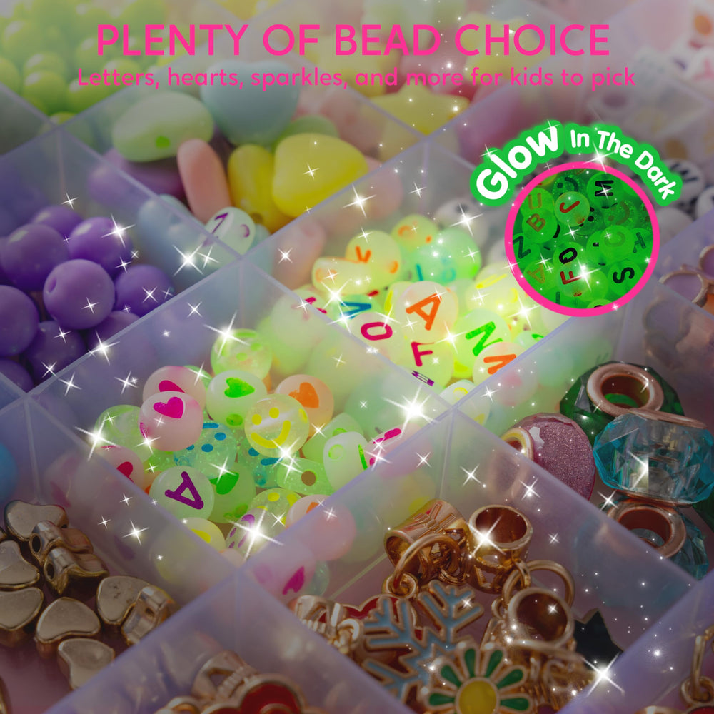 Klever Kits alphabet beads close-up enables personalized messages