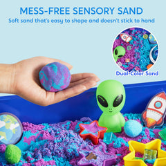 Klever Kits bin with lid keeps play tidy and portable for quick cleanups.