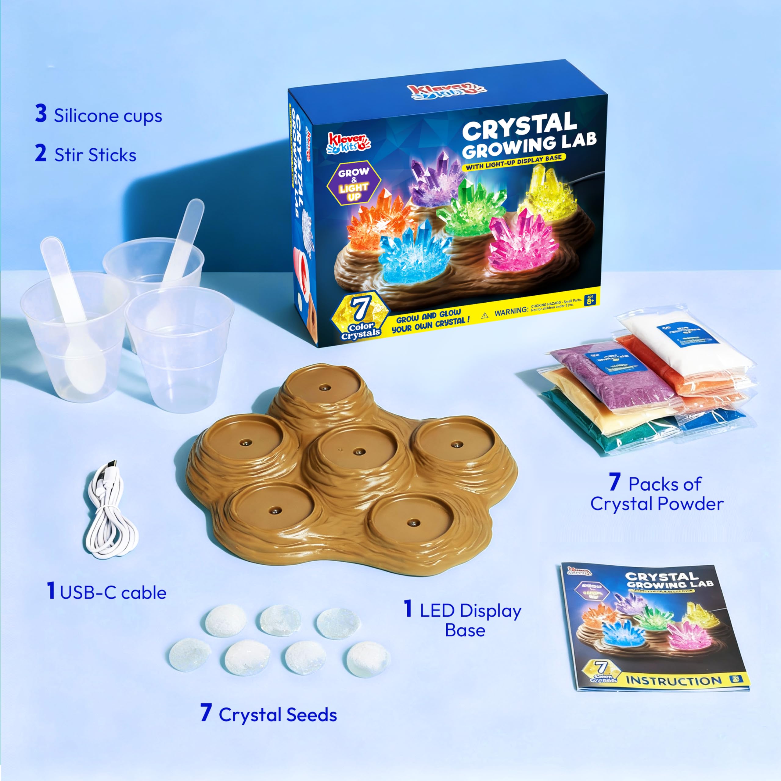 Klever Kits display-ready crystals form a colorful, eye-catching piece.