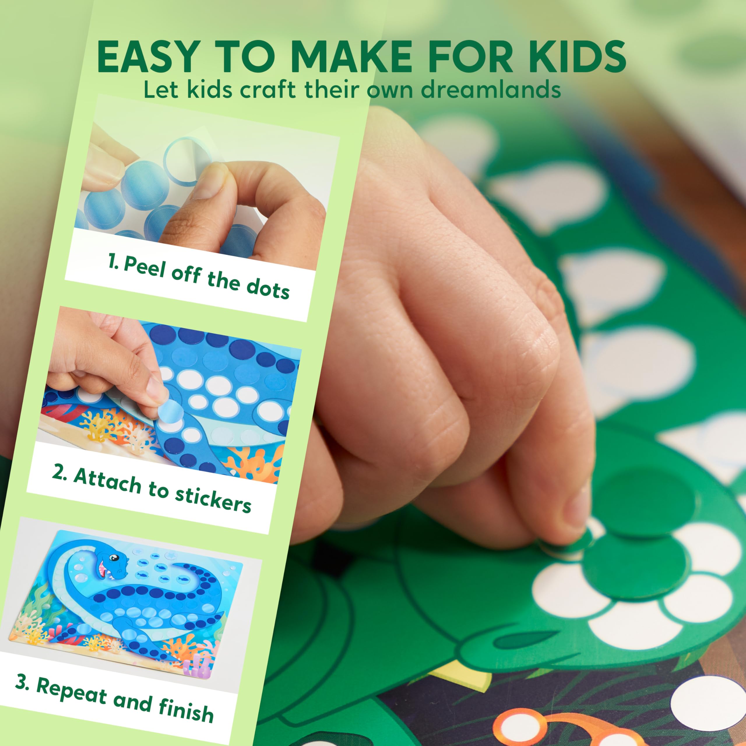 Klever Kits Dot Art Kit travel activity in car, mess-free art on the go.