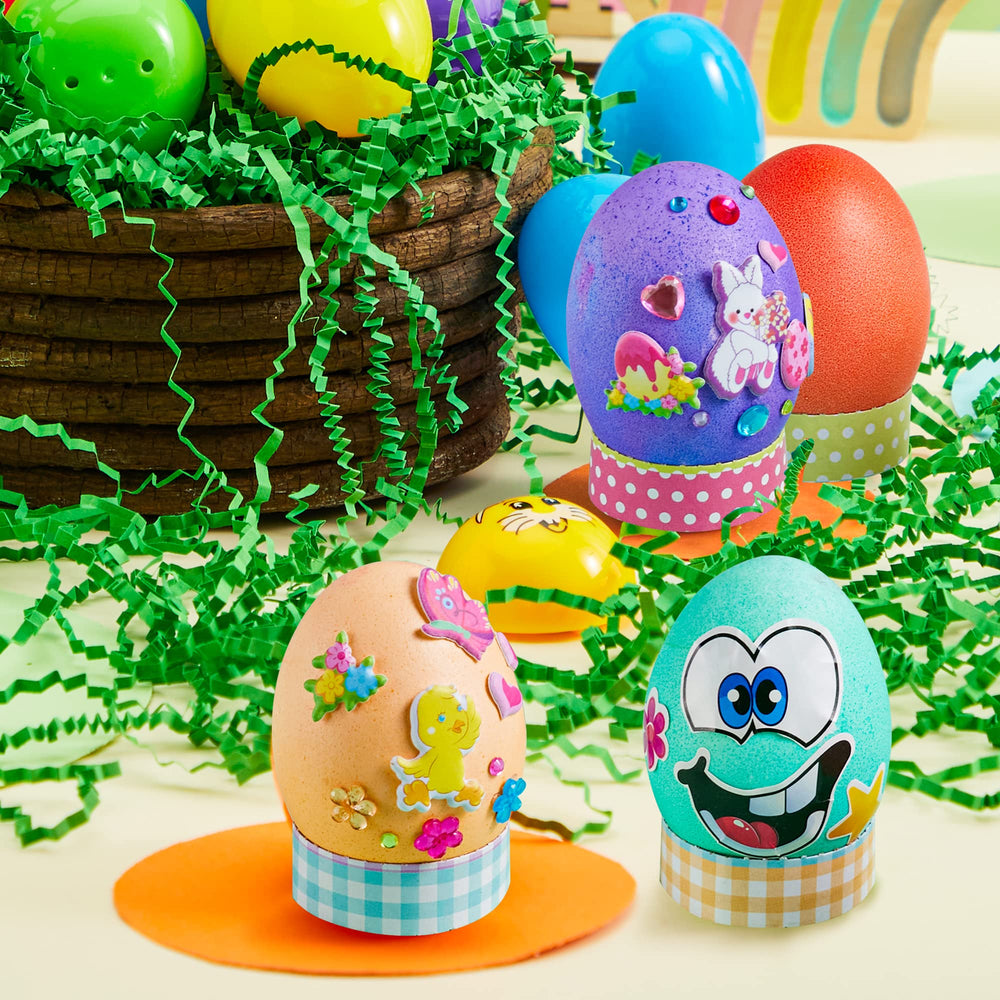 Klever Kits facial feature sticker lets kids add playful faces to eggs.