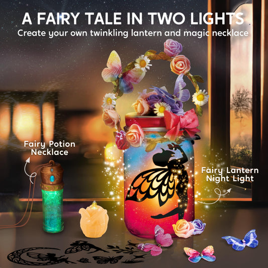Klever Kits fairy jar night light creates magical mood in room