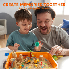 Klever Kits fine-motor and sensory exploration builds concentration through pretend building tasks