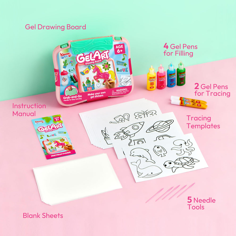 Klever Kits tracing pens help kids outline shapes with precision.