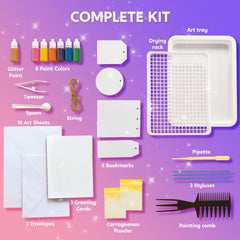 Klever Kits gold metallic paint layer adds luxurious shine to crafts