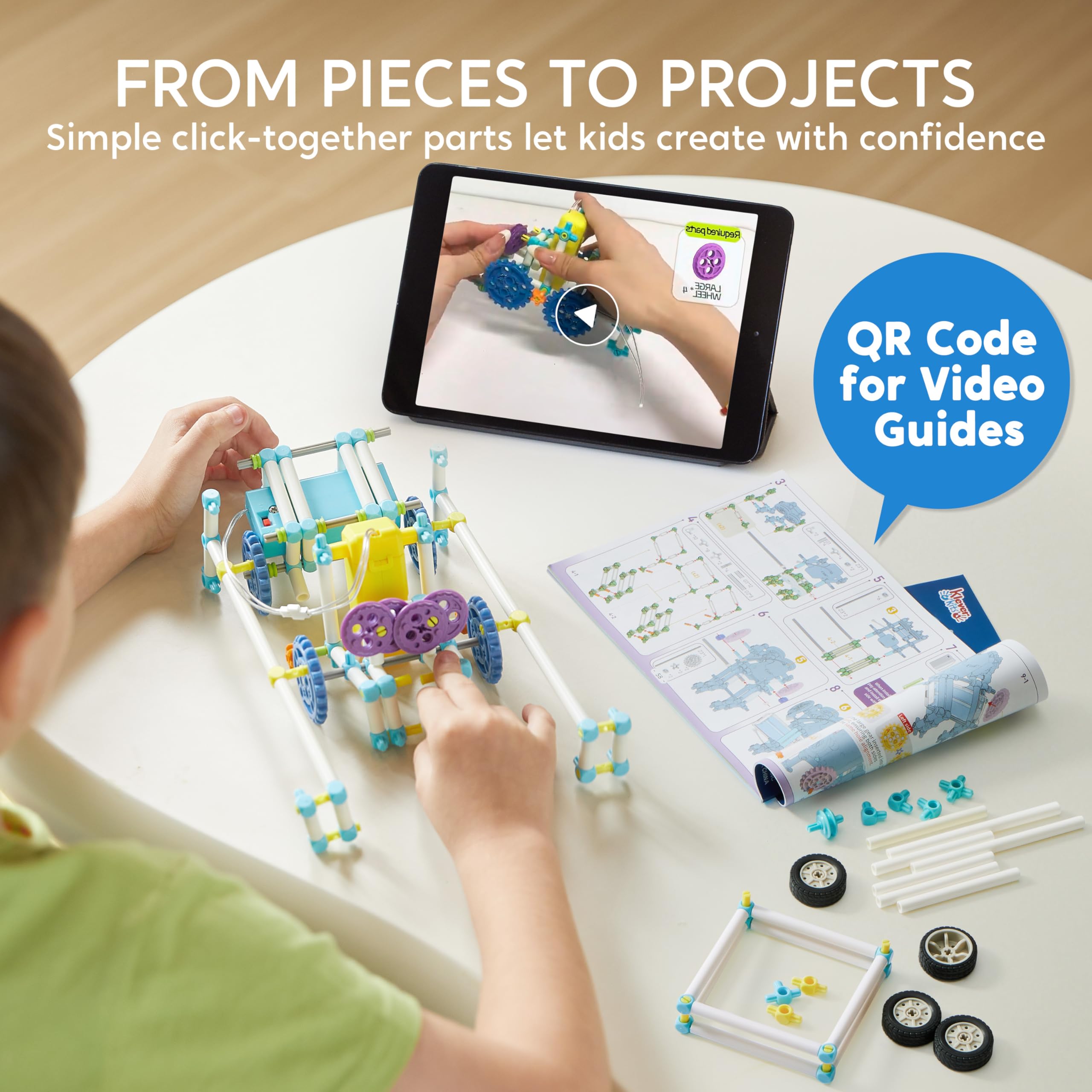 Klever Kits color instruction booklet guides beginners through clear steps.