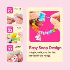 Klever Kits beads and tool setup for bracelet and necklace assembly and play
