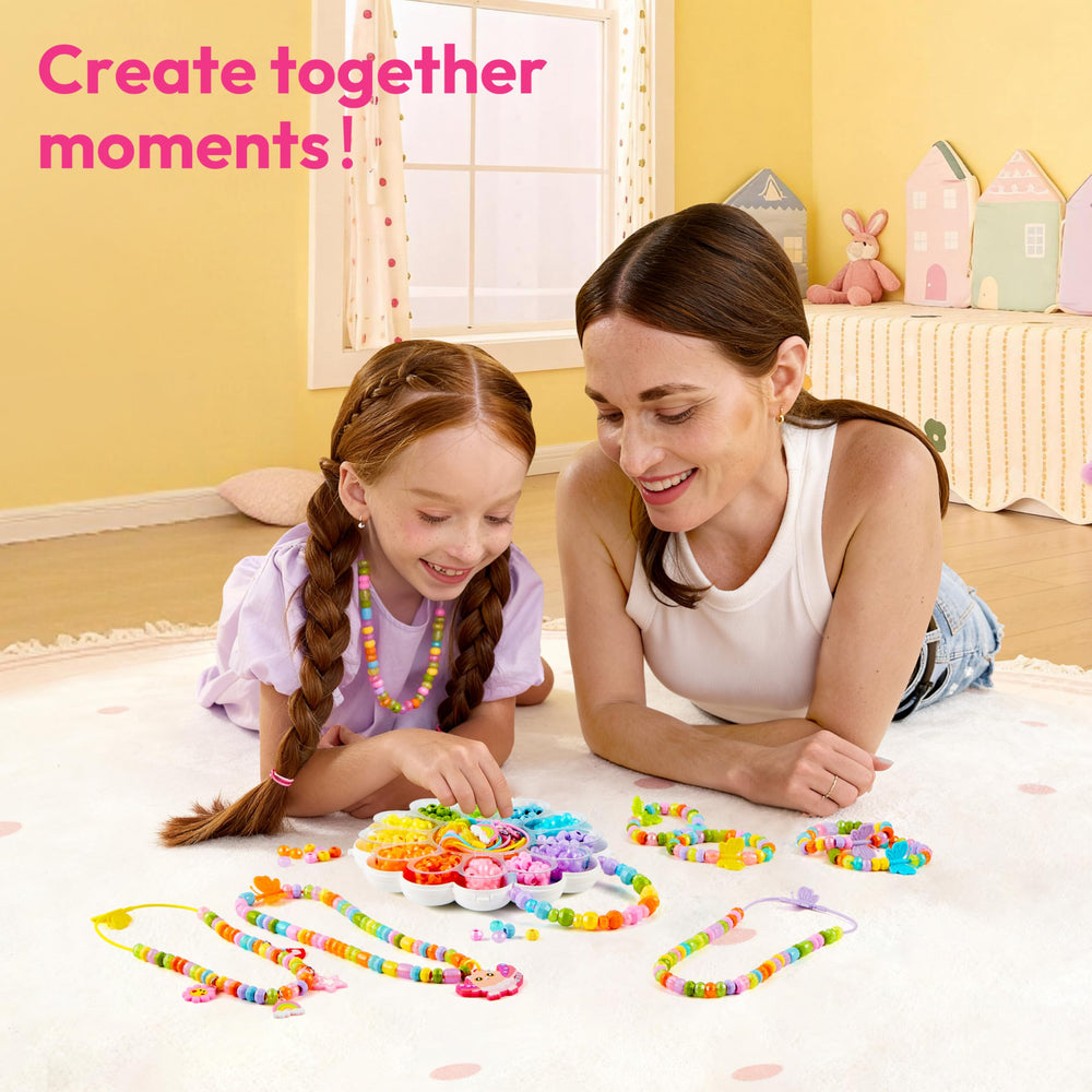 Klever Kits flower storage box showcasing portable organization for beads