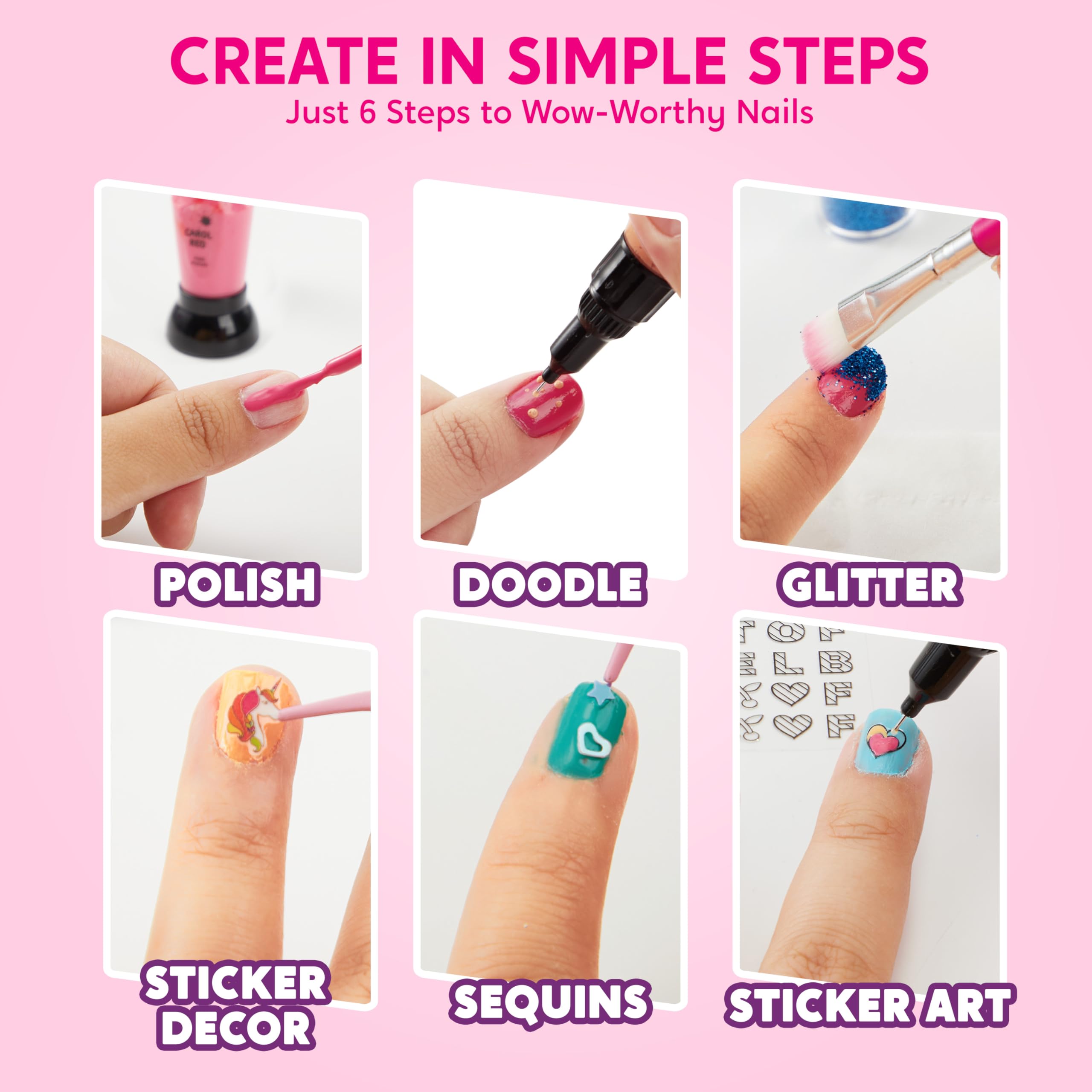 Klever Kits multicolor nail stickers for quick themed designs