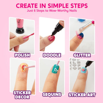 Klever Kits multicolor nail stickers for quick themed designs
