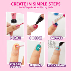 Klever Kits multicolor nail stickers for quick themed designs