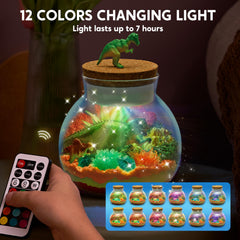 Klever Kits LED night-light jar provides color-changing ambiance for bedrooms
