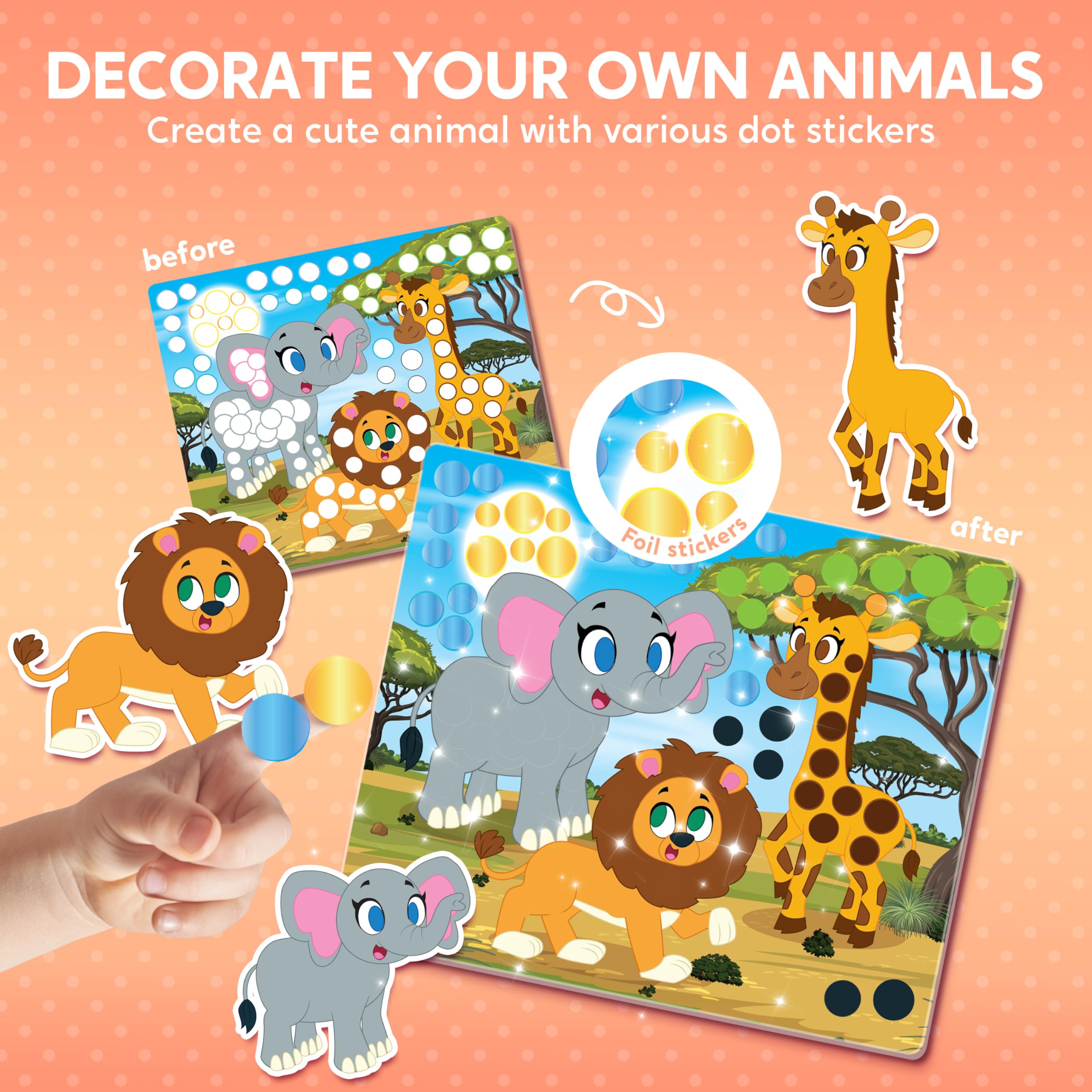 Klever Kits mess-free stickering keeps surfaces clean while kids craft