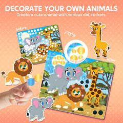 Klever Kits mess-free stickering keeps surfaces clean while kids craft