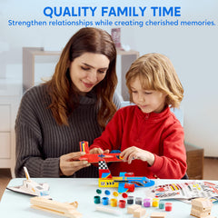 Klever Kits paint tubs included enabling vibrant color experiments for kids.