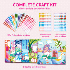 Klever Kits Princess Dot Art Kit travel activity for kids on the go.