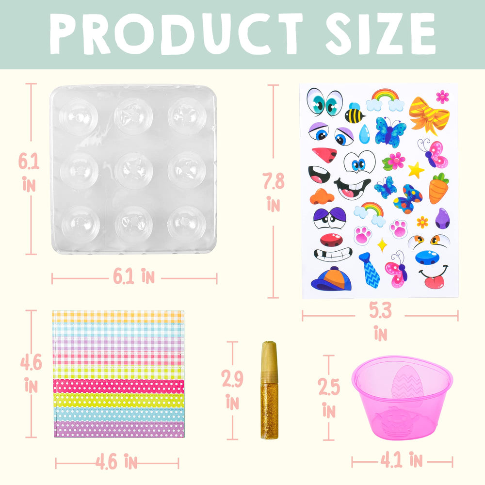 Klever Kits rhinestone sticker adds shiny accents to eggs.