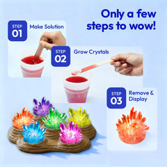 Klever Kits reusable silicone cups help mix crystals without mess.