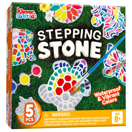 Klever Kits stepping stones unicorn design ready for outdoor imaginative play