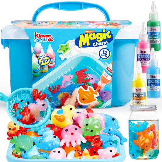 Klever Kits Water Gel Kit preserving bottle on display for imaginative play