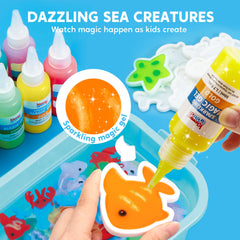Klever Kits Water Gel Kit sea creature molds for creative crafts and sensory fun