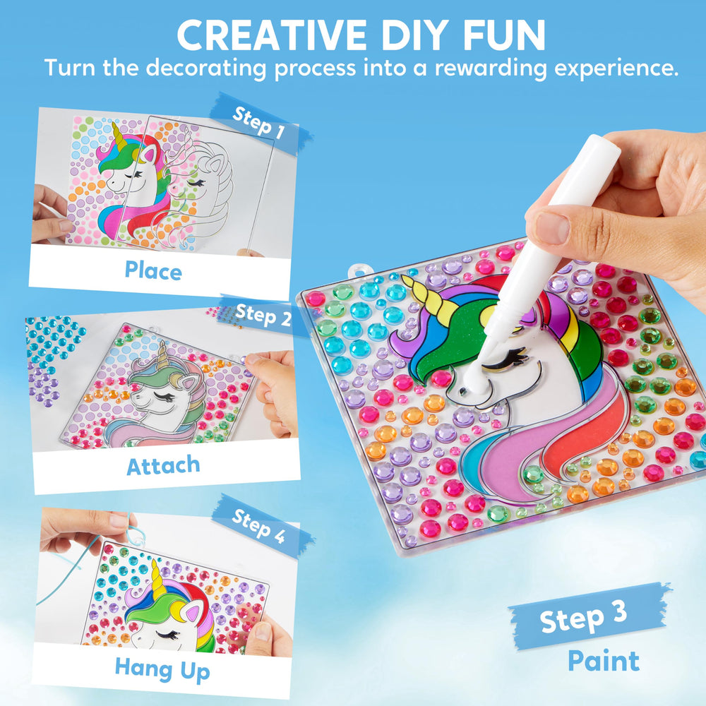 Klever Kits window art sun suncatcher brightens windows with gem decorating for creativity