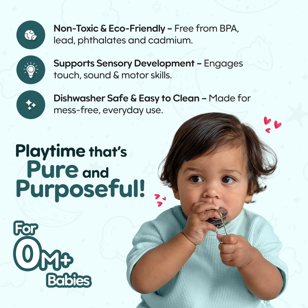 Kleynimals bear teether designed for safe teething and robust durability.
