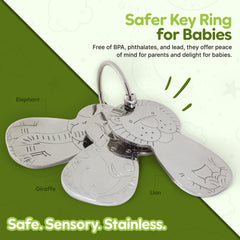 Kleynimals fox key toy for safe, engaging playtime.