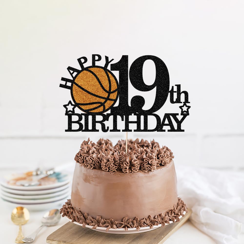Klionjor ice cream, fruit, and cookies topper with basketball theme.