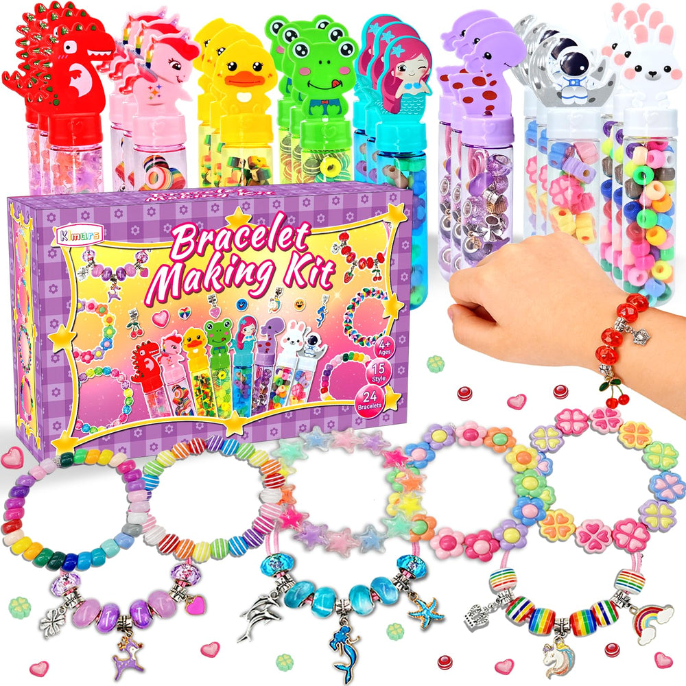 Klmars bracelet wands collection with bright colors supports group crafting and imaginative play