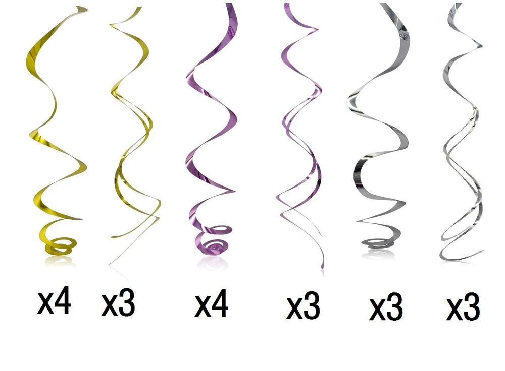 Klmars unicorn metallic whirls detail adds sparkle to celebrations