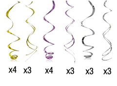 Klmars unicorn metallic whirls detail adds sparkle to celebrations