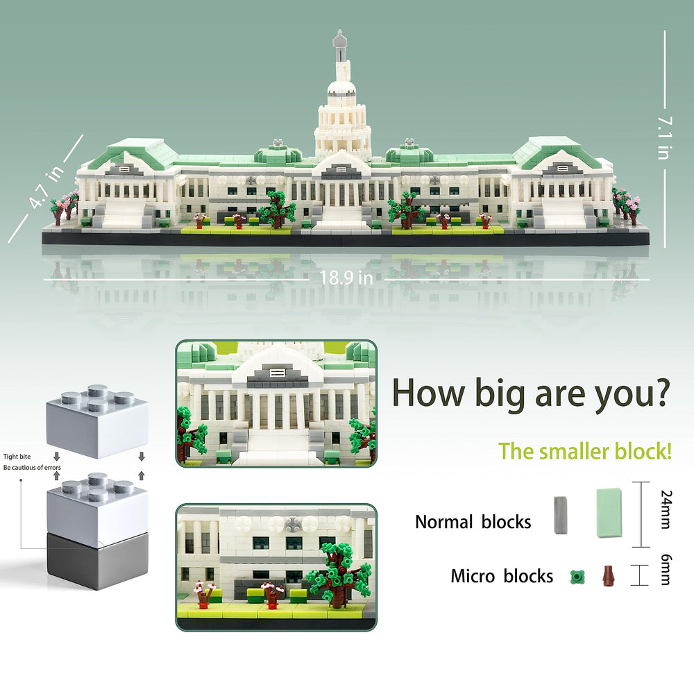 KLMEi Capitol Building detailed facade captures architectural charm for home or office.