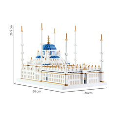 KLMEi finished blue mosque display provides a decorative piece for study spaces