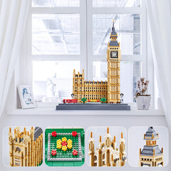 KLMEi Big Ben micro bricks kit packaging suitable for gifting architecture enthusiasts.