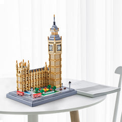 KLMEi London Elizabeth Tower by the River Thames silhouette as a striking decor piece.