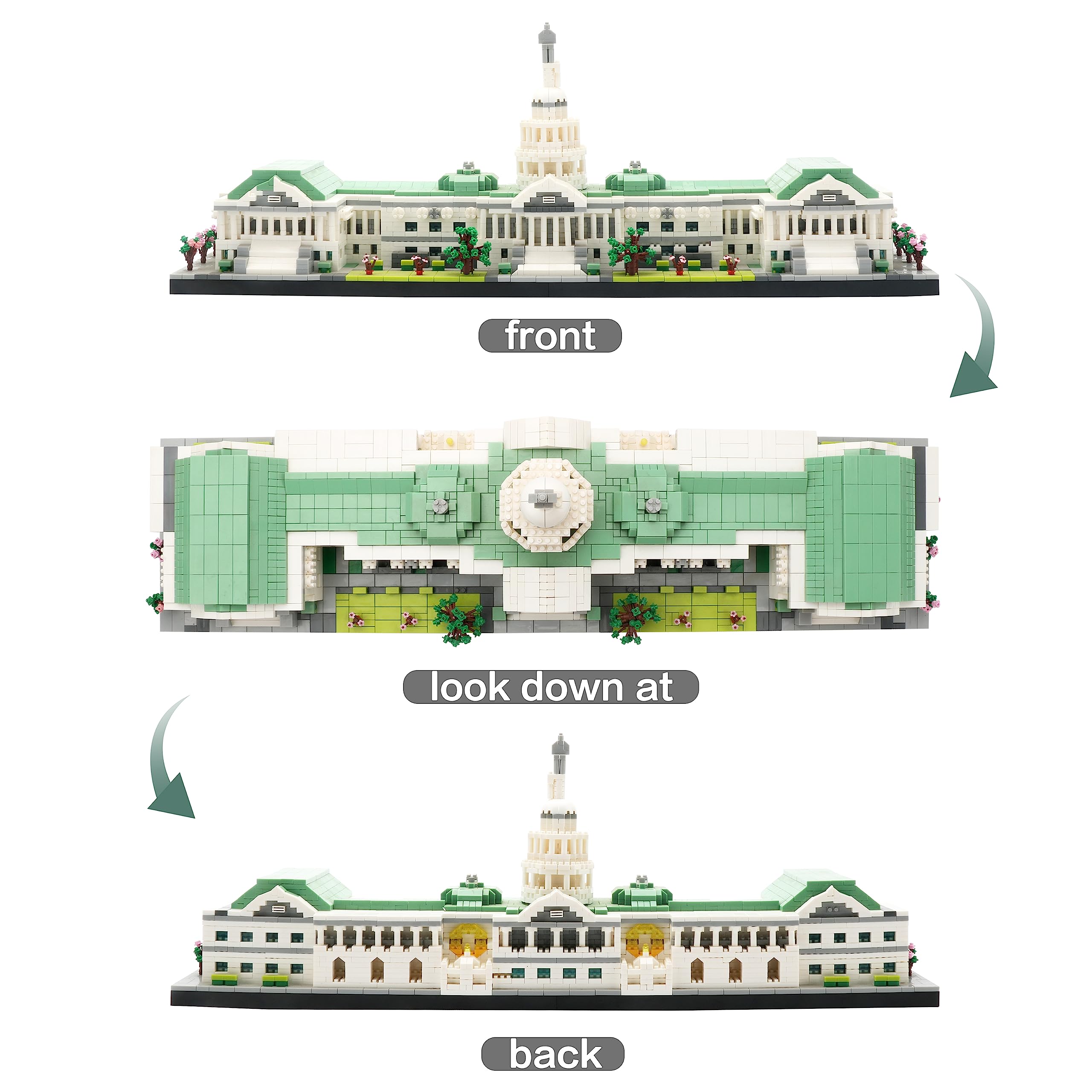 KLMEi US Capitol Model Desk Decor educational decorative centerpiece.