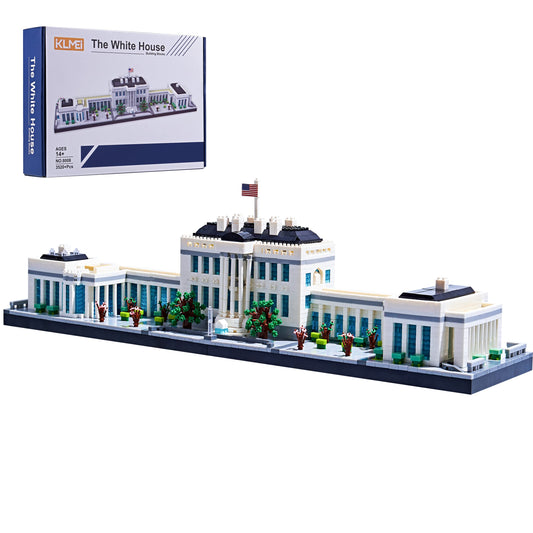 KLMEi White House architecture set packaging highlights a premium display option for home offices.