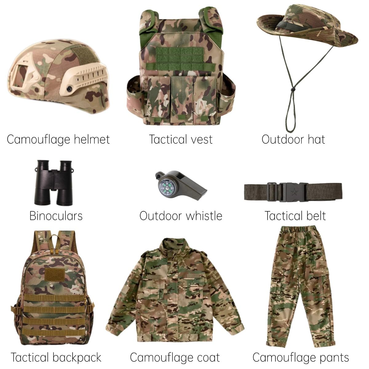 Klocerg children's army pants: breathable comfort for long pretend missions