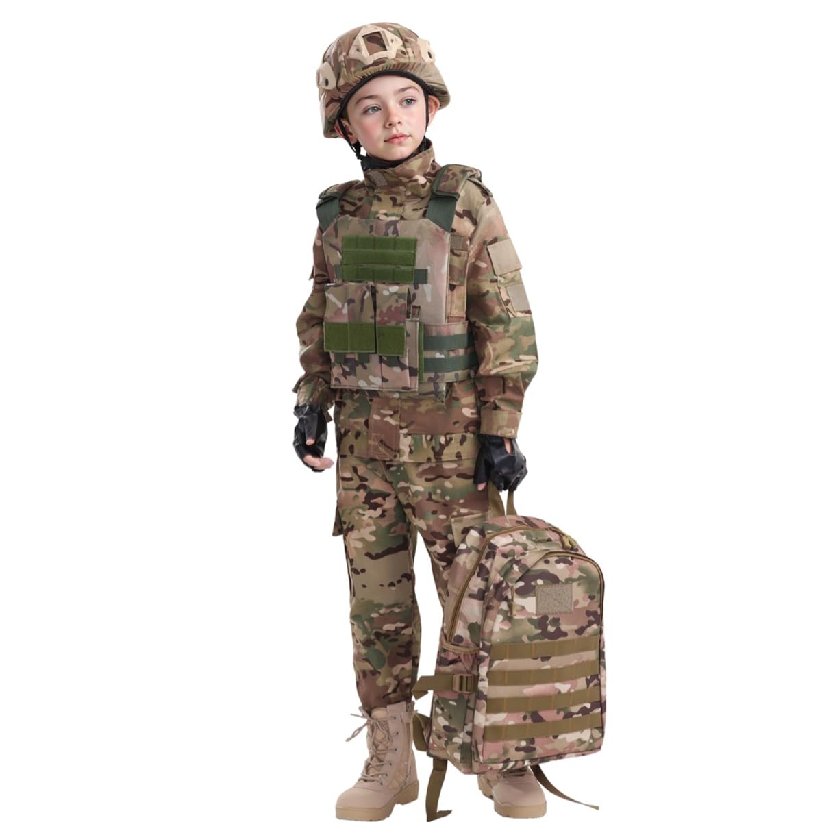 Klocerg children's army sunglasses: windproof protection during play