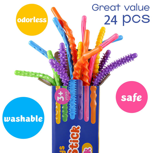 KLT sensory stick shows flexible design for gentle bending and shape play.