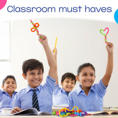 KLT patent-design sensory sticks offer calming, tactile play without noise.