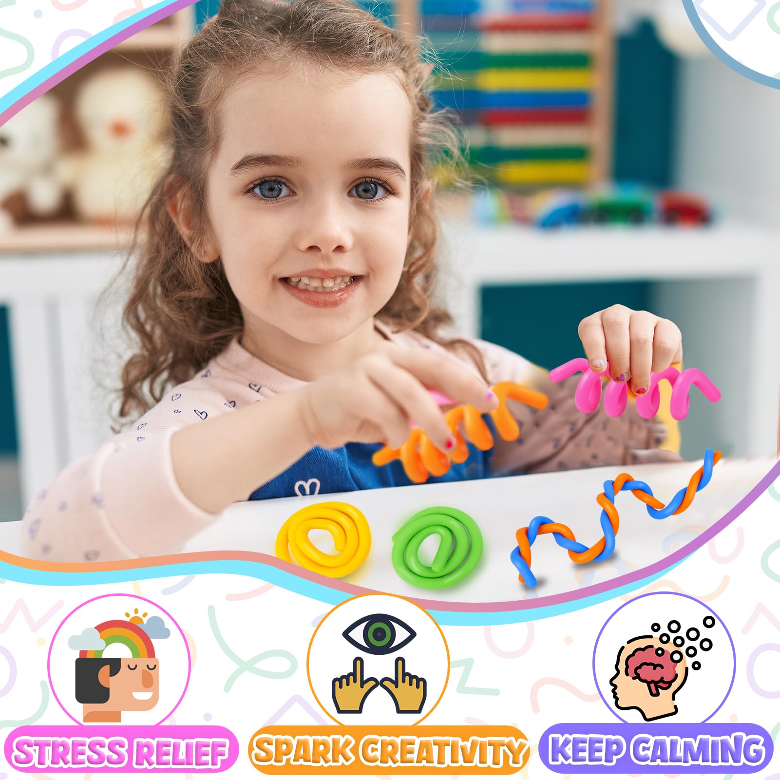 KLT bendable sticks support fine motor skills and dexterity.