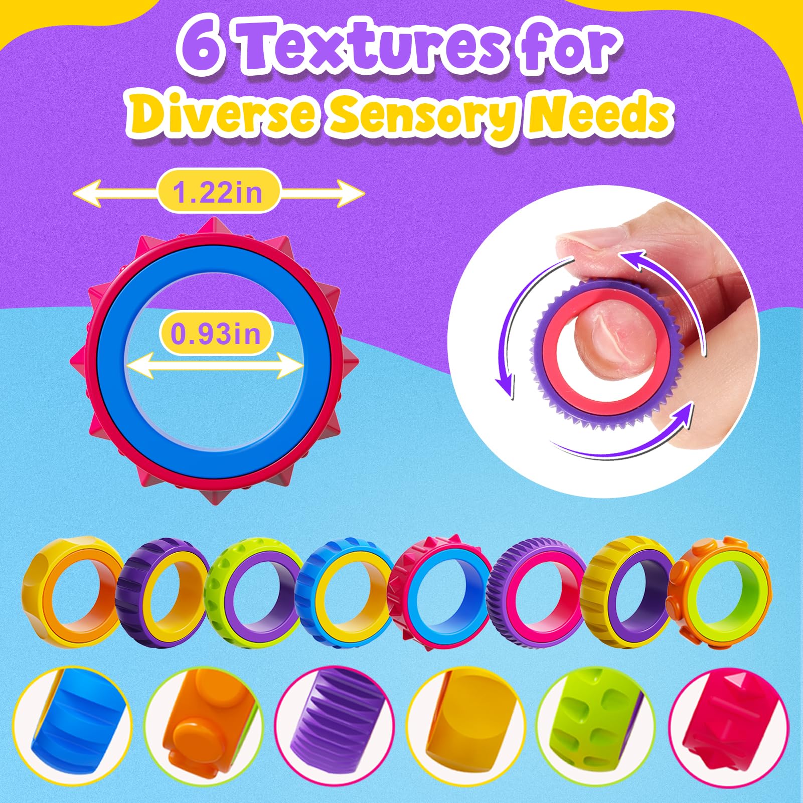 KLT fidget ring party favors for engaging games and rewards