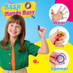KLT Fidget Rings dual-ring design seen clearly for safer, smoother rotation.